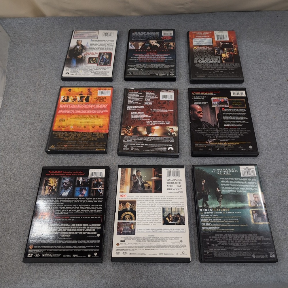 Political Thrillers DVD Movie Lot‎ of 9 Blade Trinity Art of War Murder 1600 - Picture 2 of 2